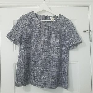 Anthropologie Mercer & Madison Navy & White  top